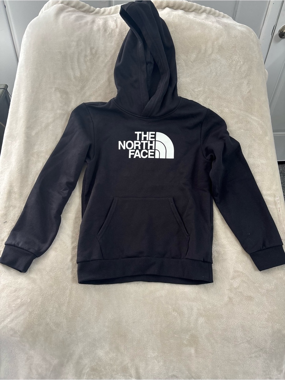The North Face Black Kids Hoodie with White Logo